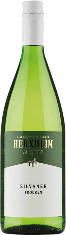 8,95 € 送料無料 | 白ワイン Herxheim am Berg ドライ Q.b.A. Pfälz Pfälz ドイツ Sylvaner ボトル 1 L