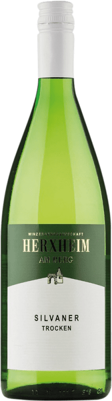 8,95 € Envio grátis | Vinho branco Herxheim am Berg Seco Q.b.A. Pfälz Pfälz Alemanha Sylvaner Garrafa 1 L