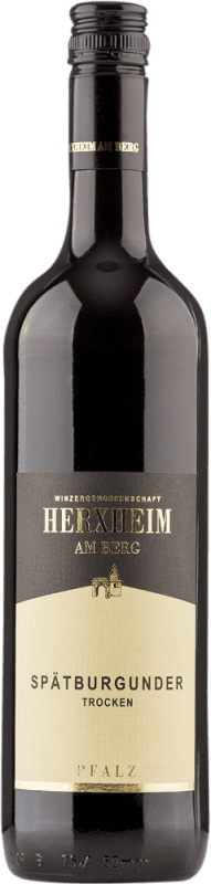 15,95 € 免费送货 | 红酒 Herxheim am Berg Kobnert 干 Q.b.A. Pfälz 普法尔茨 德国 Pinot Black 瓶子 75 cl