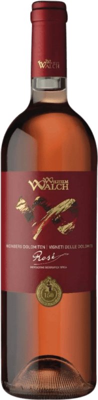18,95 € Spedizione Gratuita | Vino Rosato Wilhelm Walch Rosé — Rosato I.G.T. Vigneti delle Dolomiti Tirol del Sur Italia Bottiglia 75 cl