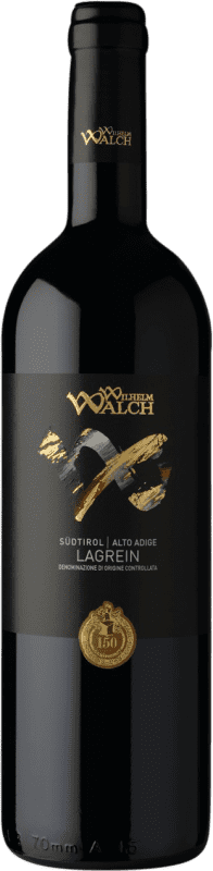 13,95 € Free Shipping | Red wine Wilhelm Walch D.O.C. Südtirol Alto Adige Tirol del Sur Italy Lagrein Bottle 75 cl