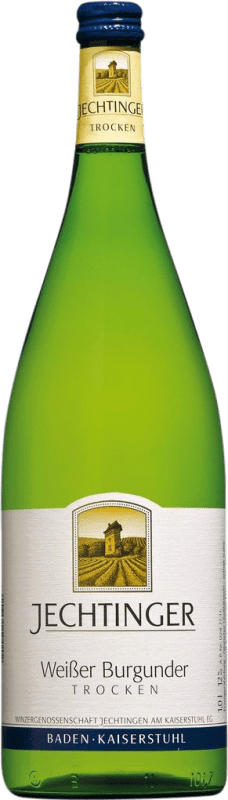 7,95 € Spedizione Gratuita | Vino bianco Jechtingen Secco I.G. Baden Baden Germania Pinot Bianco Bottiglia 1 L