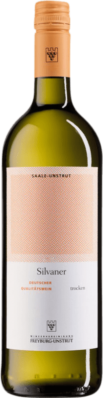 12,95 € 送料無料 | 白ワイン Freyburg Unstrut ドライ Q.b.A. Saale-Unstrut Saale Unstrut ドイツ Sylvaner ボトル 1 L