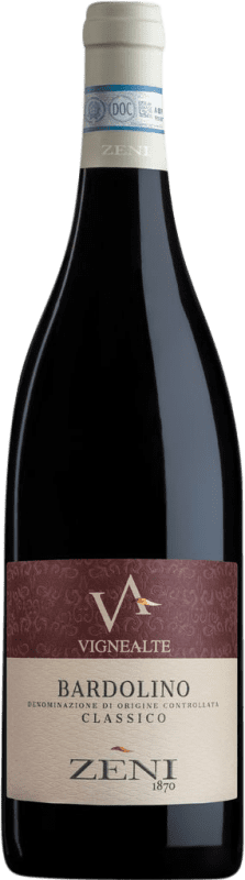 12,95 € Free Shipping | Red wine Zeni Classico Vigne Alte D.O.C. Bardolino Venecia Italy Bottle 75 cl