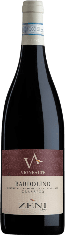 12,95 € Kostenloser Versand | Rotwein Zeni Vigne Alte Klassisch D.O.C. Bardolino Venecia Italien Flasche 75 cl