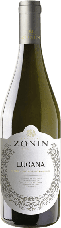 14,95 € Spedizione Gratuita | Vino bianco Zonin D.O.C. Lugana lombardia Italia Trebbiano di Lugana Bottiglia 75 cl