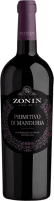 10,95 € Бесплатная доставка | Красное вино Zonin D.O.C. Primitivo di Manduria Апулия Италия Primitivo бутылка 75 cl