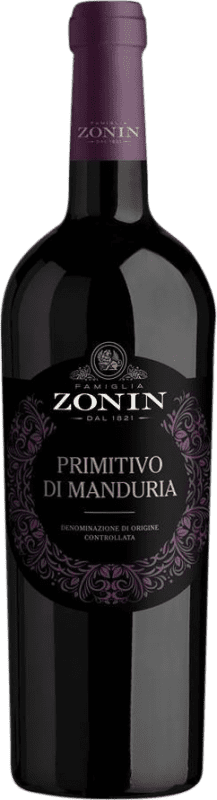 10,95 € Free Shipping | Red wine Zonin D.O.C. Primitivo di Manduria Puglia Italy Primitivo Bottle 75 cl