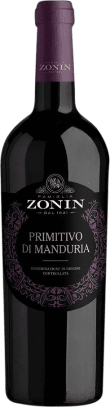 12,95 € Бесплатная доставка | Красное вино Zonin D.O.C. Primitivo di Manduria Апулия Италия Primitivo — Примитиво Бутылка 75 cl