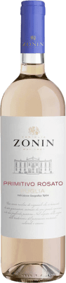 6,95 € Kostenloser Versand | Rosé-Wein Zonin Classici Rosato I.G.T. Puglia Apulien Italien Primitivo Flasche 75 cl