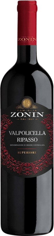 12,95 € 送料無料 | 赤ワイン Zonin Superiore D.O.C. Valpolicella Ripasso Venecia イタリア Corvina, Rondinella, Molinara ボトル 75 cl