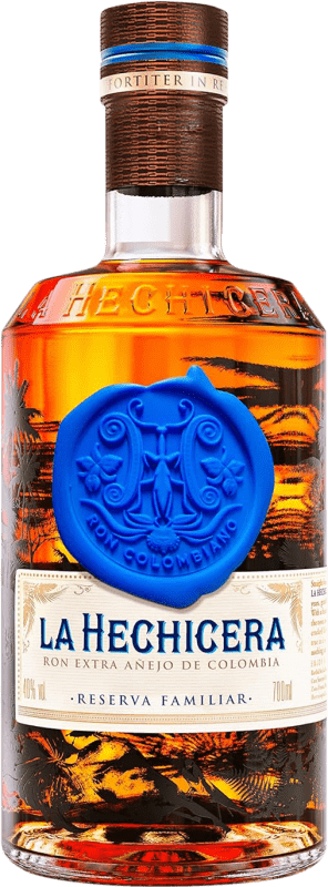 55,95 € Envío gratis | Ron La Hechicera Reserva Familiar Extra Añejo Reserva Colombia Botella 70 cl