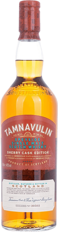 48,95 € Envoi gratuit | Single Malt Whisky Tamnavulin Sherry Cask Tres Botas Jerez Speyside Royaume-Uni Bouteille 70 cl