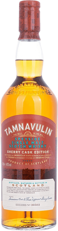 35,95 € Free Shipping | Whisky Single Malt Tamnavulin Sherry Cask Tres Botas Jerez Speyside United Kingdom Bottle 70 cl