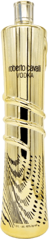 73,95 € Envio grátis | Vodka Roberto Cavalli Gold — Edição Ouro, Edição Limitada Itália 1 L