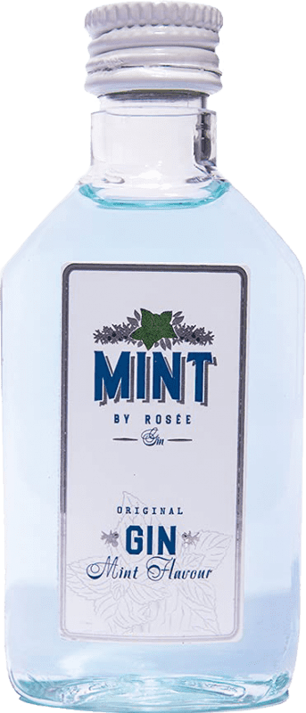 27,95 € Free Shipping | 8 units box Gin Mint by Rosée Gin Valencian Community Spain Miniature Bottle 5 cl