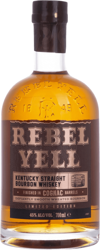 39,95 € Envío gratis | Whisky Bourbon Rebel Cognac Barrel Finish Estados Unidos Botella 70 cl