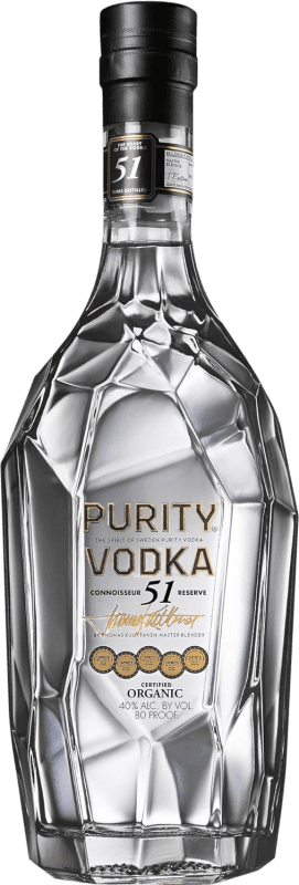 51,95 € Spedizione Gratuita | Vodka Purity Connoisseur Riserva Svezia Organic — Bio 70 cl