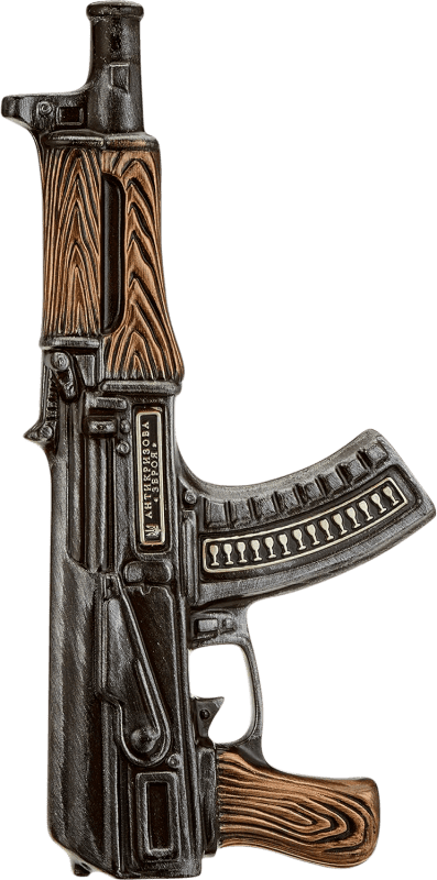 71,95 € 免费送货 | 伏特加 Zolotonosha Kalashnikov AK 47 乌克兰 瓶子 Medium 50 cl