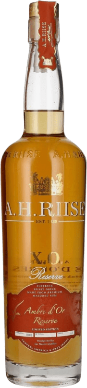 83,95 € Envío gratis | Ron A.H. Riise Ambre d'Or XO Reserva Dinamarca Botella 70 cl