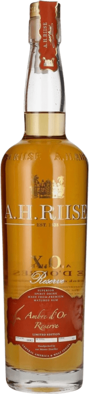 89,95 € Envio grátis | Rum A.H. Riise d'Or Ambre — Âmbar XO Extra Old — Extra Velho, Reserva Dinamarca 70 cl