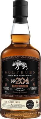 102,95 € Kostenloser Versand | Whiskey Single Malt Wolfburn Nº 204 Small Batch Release Großbritannien Flasche 70 cl