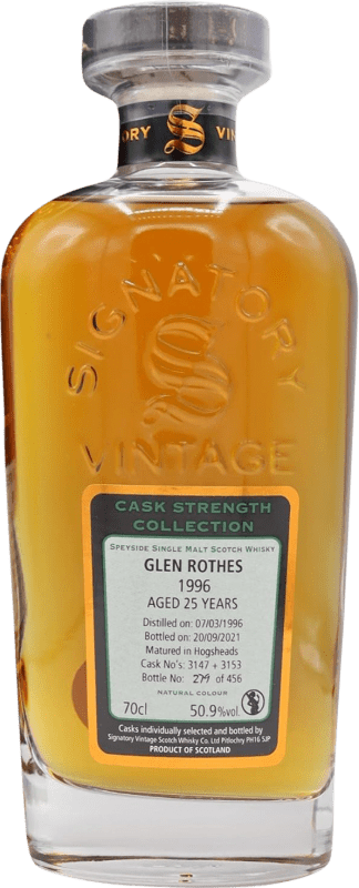 267,95 € Kostenloser Versand | Whiskey Blended Signatory Vintage Cask Strength Collection at Glen Rothes Großbritannien 25 Jahre Flasche 70 cl