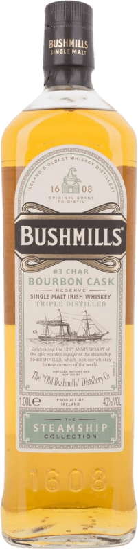 103,95 € Free Shipping | Whisky Single Malt Bushmills Steamship Bourbon Cask Ireland Bottle 1 L