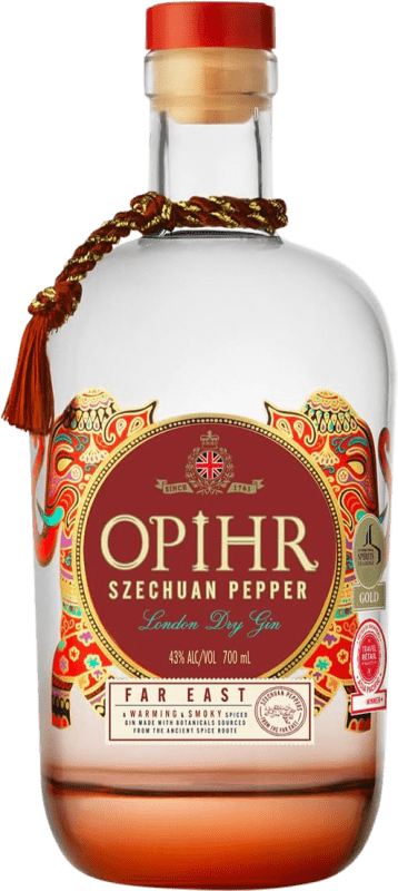 46,95 € Spedizione Gratuita | Gin G&J Greenalls Opihr Far East Edition Regno Unito Bottiglia 70 cl