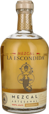 67,95 € 免费送货 | 梅斯卡尔 La Escondida Artesanal — 手工艺的 Reposado — 雷波萨多 墨西哥 70 cl