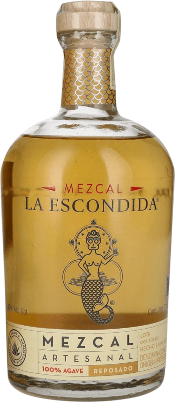 92,95 € 免费送货 | 梅斯卡尔酒 La Escondida Artesanal Reposado 墨西哥 瓶子 70 cl