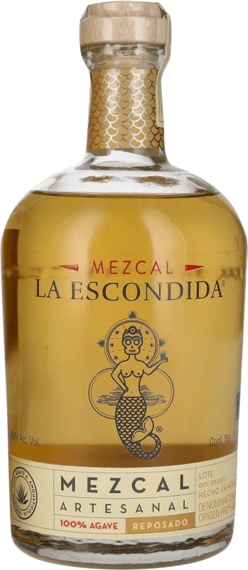 67,95 € 免费送货 | 梅斯卡尔 La Escondida Artesanal — 手工艺的 Reposado — 雷波萨多 墨西哥 70 cl
