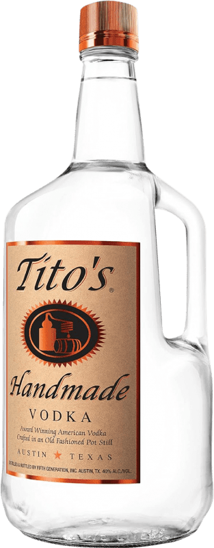 69,95 € Free Shipping | Vodka Tito's Handmade United States Special Bottle 1,75 L