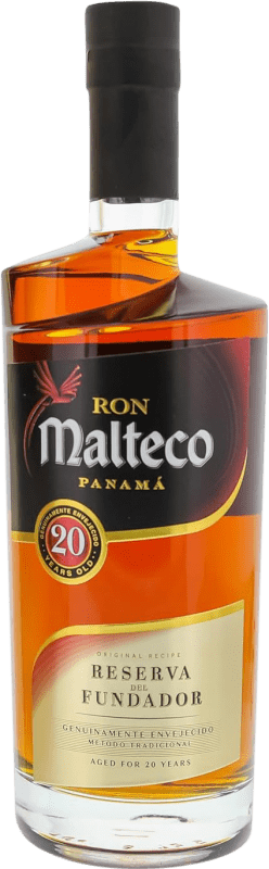 85,95 € Envío gratis | Ron Licorera Quezalteca Malteco Fundador Reserva Panamá 20 Años Botella 70 cl