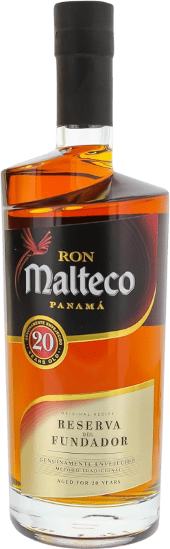 81,95 € Spedizione Gratuita | Rum Licorera Quezalteca Malteco Fundador Riserva Panama 20 Anni 70 cl