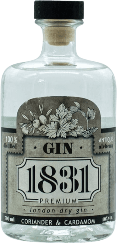 27,95 € Бесплатная доставка | Джин Manuel Acha 1831 London Dry Gin Страна Басков Испания бутылка 70 cl