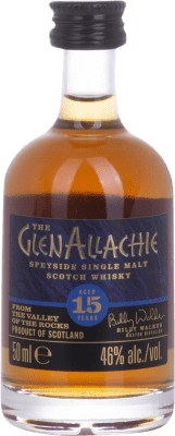 25,95 € Spedizione Gratuita | Whisky Single Malt Glenallachie Speyside Regno Unito 15 Anni Bottiglietta Mignon 5 cl