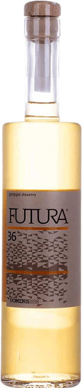 39,95 € Free Shipping | Grappa Domenis 1898 Futura 36 Reserve Italy Medium Bottle 50 cl