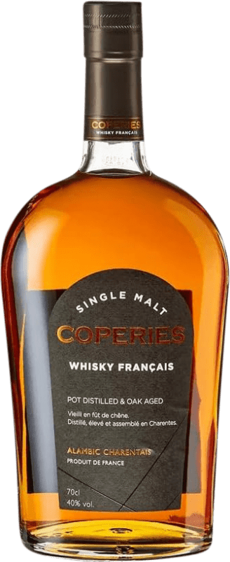 43,95 € Envio grátis | Whisky Single Malt Merlet Coperies França 70 cl