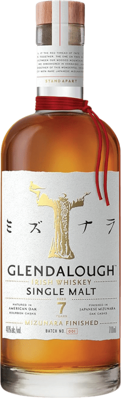 141,95 € Kostenloser Versand | Blended Whisky Glendalough Nº 001 Cask Finish — Fassreifung, Batch, Japanese Mizunara Oak Cask — Japanisches Mizunara-Eichenfass Großbritannien 7 Jahre 70 cl