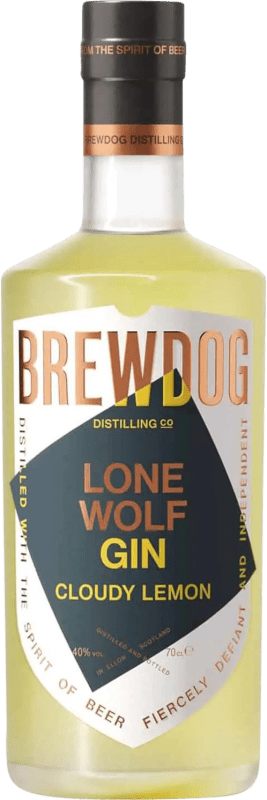 82,95 € Spedizione Gratuita | Genever Gin BrewDog LoneWolf Cloudy Regno Unito 70 cl Lemon — Limone