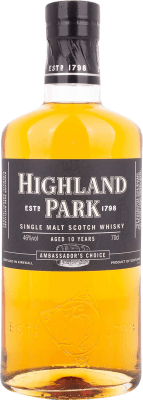 119,95 € Envío gratis | Whisky Single Malt Highland Park Elección del Embajador Highlands Reino Unido 10 Años Botella 70 cl
