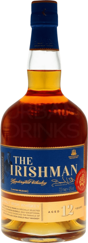 119,95 € Envío gratis | Whisky Single Malt The Irishman Irlanda 12 Años Botella 70 cl