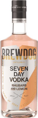 47,95 € Envio grátis | Vodca BrewDog Seven Day Rhubarb and Lemon Reino Unido Garrafa 70 cl