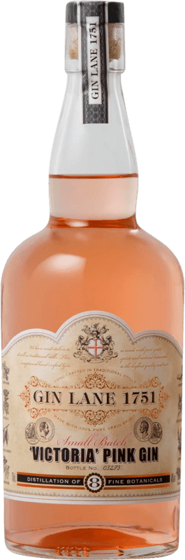 53,95 € Free Shipping | Gin Gin Lane 1751 Victoria Pink United Kingdom Bottle 70 cl