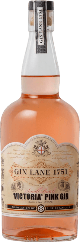 74,95 € Envío gratis | Ginebra Gin Lane 1751 Victoria Pink Reino Unido Botella 70 cl