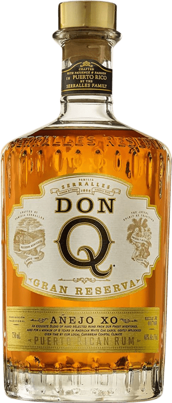 154,95 € Free Shipping | Rum Seralles Don Q Añejo XO Grand Reserve Puerto Rico Bottle 70 cl