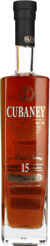 57,95 € 免费送货 | 朗姆酒 Cubaney Estupendo Solera 古巴 15 岁 瓶子 70 cl