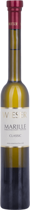 34,95 € Envío gratis | Licores Wieser Marillenschnaps Classic — Clásico Austria Botellín Tercio 35 cl Marille — Albaricoque