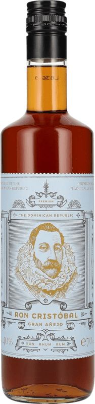 28,95 € Free Shipping | Rum Cristóbal Gran Añejo Dominican Republic Bottle 70 cl